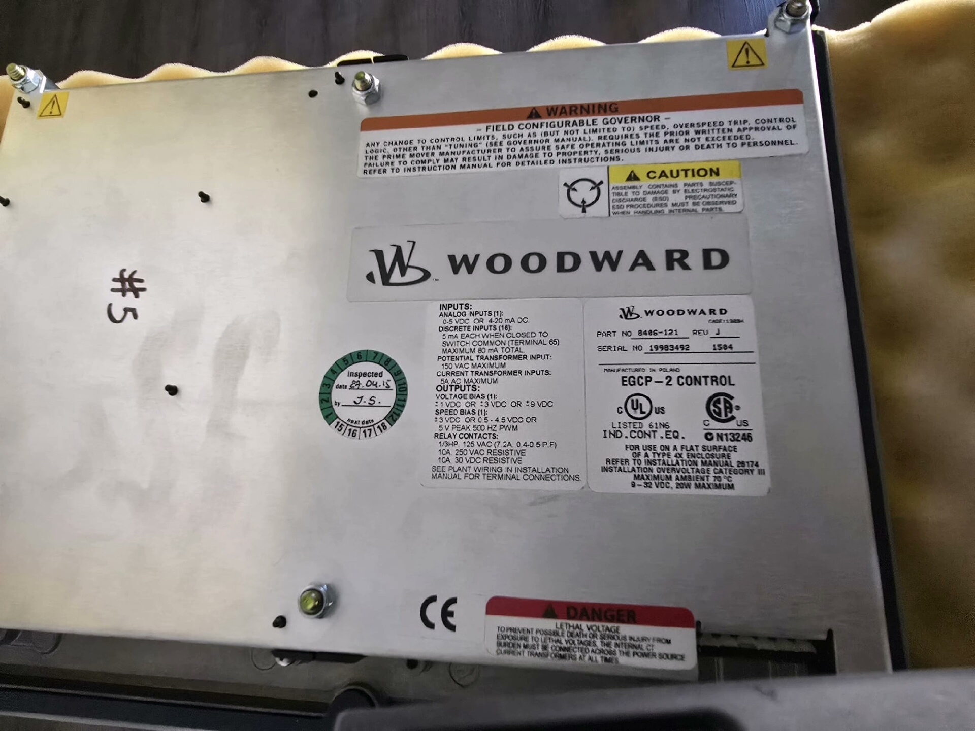 WOODWARD   8406-121 工程余货 原装 成色