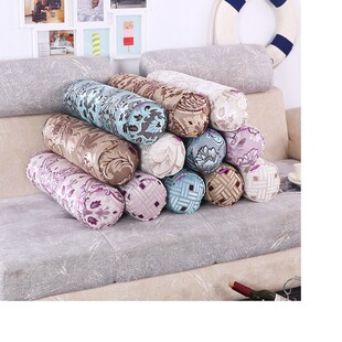 床上睡觉腰靠垫提花长条圆柱枕 男朋友抱枕护颈枕 沙发腰靠糖果枕