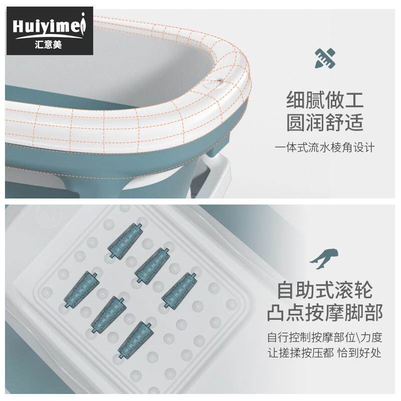 浴桶折叠泡澡桶成人洗澡桶熏蒸桶加厚全身塑料大人浴缸便携泡澡桶