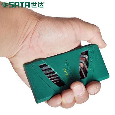 世达多规格公英制特长平头球头内六角扳手组套原厂 09105A