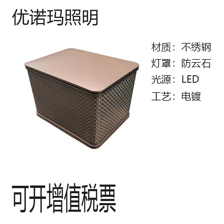 户外不绣钢拉丝防云石柱头灯LED柱头灯花园别墅柱头灯景观灯庭院