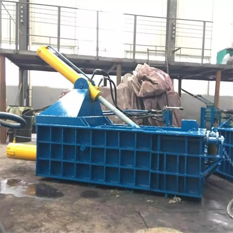 400型螺纹钢废铁屑压块机 卧式金属铝型材压缩机 钢丝绳打块机