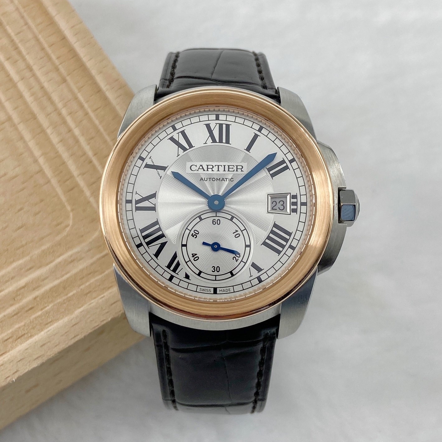 先鉴后发[9.8新]卡地亚CALIBRE DE W2CA0002自动机械男表正品二手