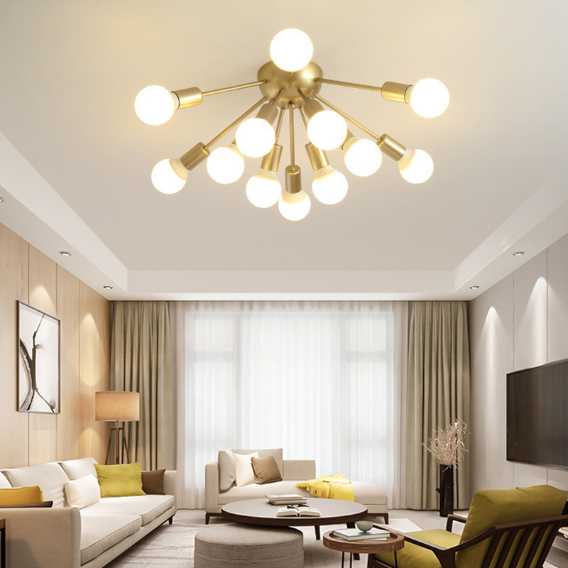 北欧客厅吸顶灯创意个性现代简约餐厅卧室灯花朵温馨婚房ins灯具