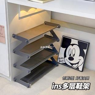 柜儿童鞋 折叠形家用置物小窄门口宿舍鞋 子收纳柜 架新款 多层简易鞋