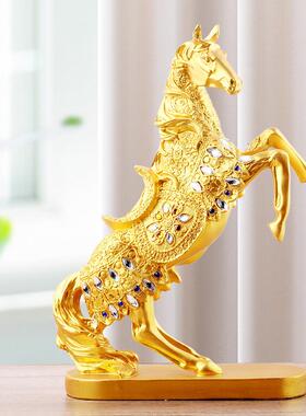 酒柜装饰品马摆件欧式家居客厅招财轻奢高档小摆设工艺礼品摆饰马