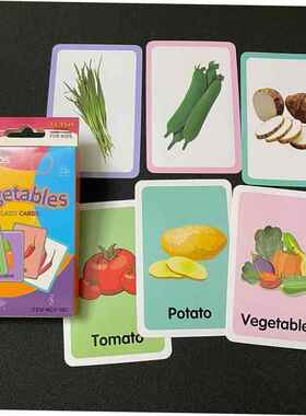 36pcs Flashcards Kids Montessori Baby Learn English Word Car