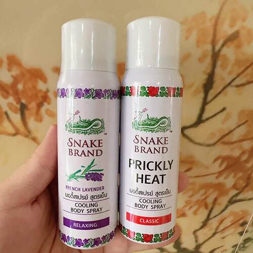 泰国本土蛇牌喷雾SNAKE BRAND痱子水清凉身体蛇粉圣露斯降温喷雾
