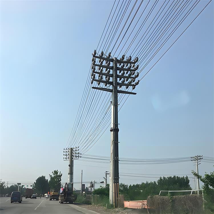 供应50KV电力钢管杆电力杆生产加工电力杆厂家钢管杆价格