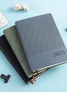 2025 Daily Planners A5 Schedule Notebooks with index Leather