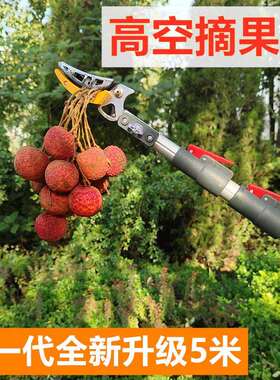 德国多功能伸缩摘果剪高枝剪高空摘果神器摘荔枝枇杷高枝采果剪