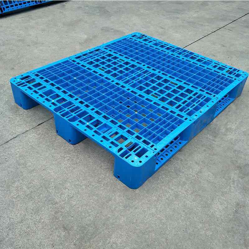 蓝色12卡1RMN0网格川字防塑料托盘货仓库架叉车托盘塑胶板周转潮