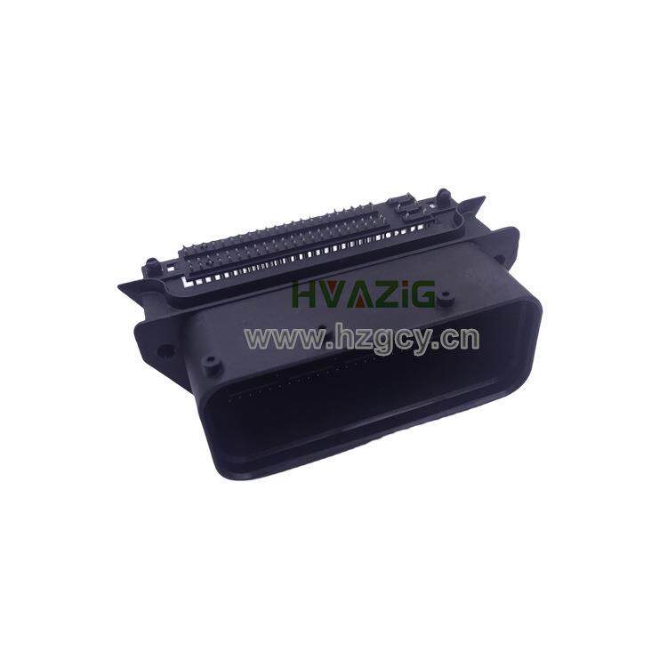 2301335-1国产TYCO 94针汽车PCB弯针座卧式插头ECU线束接板连接器