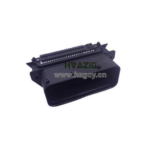 2301335-1国产TYCO 94针汽车PCB弯针座卧式插头ECU线束接板连接器