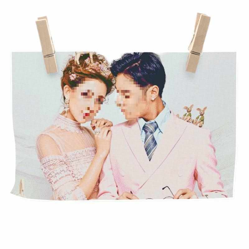 十字绣定 制真人照片diy情侣客厅自己绣手工2023新款线绣2024刺绣