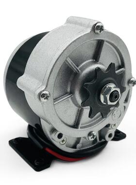 12V250W有刷A形轮减速电机 1016Z永磁直流炒货机电机齿轮带脚