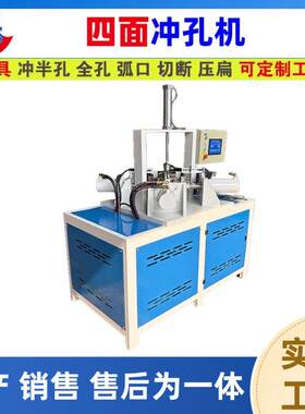 厂家供应液压四面冲孔机双头不锈钢圆管一次冲多孔打孔机模具