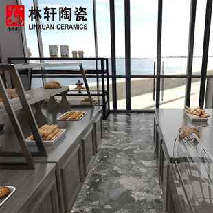 新款直销现代简约风600*600/600*1200服装店健身房防滑地砖仿水磨