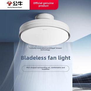 牛头无叶扇灯吸顶灯隐形吸顶扇灯无叶儿童卧室客厅餐厅灯F19A
