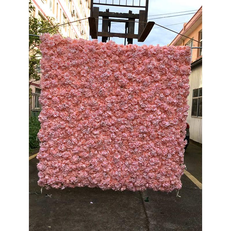 婚礼背景创意仿真网装饰绢花墙花墙花墙玫瑰花室内布景面假红墙