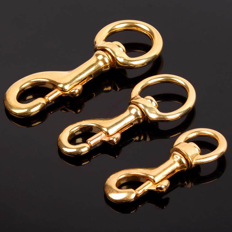 宠物牵引绳配件铜钩 可旋转狗绳固定扣安全扣铜勾扣狗扣