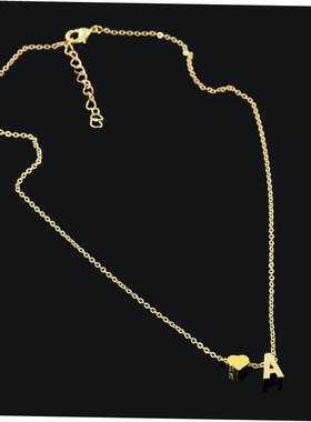 fashion jewelry necklace letter short women chain heart