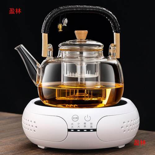 3L大容量全自动煮茶器烧水泡茶加热1蒸煮电陶炉一体玻璃茶壶专用