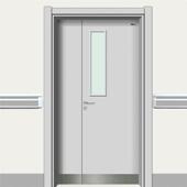 实验室洁净门无尘车间钢制门净化门医院手术室气密门密闭通道门