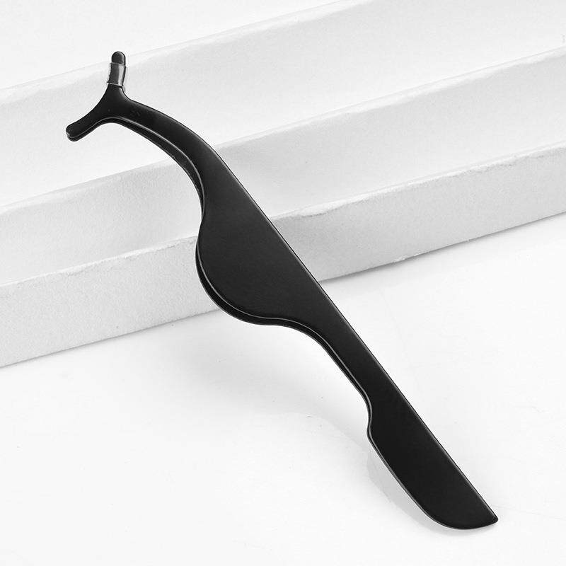 厂家直供不锈钢泳黑睫毛夹睫毛镊子假睫毛辅助器海马夹眉夹