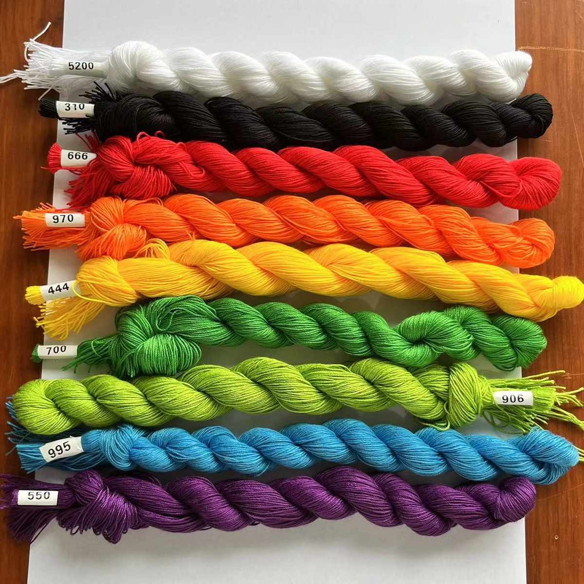 36色多股麻花辫十字绣手工DIY材料鞋垫线缝纫线绣花线一百根12米