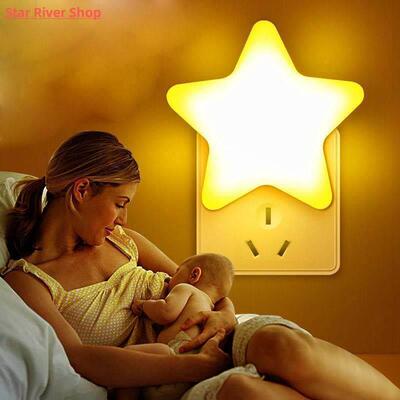 Star Shape Lamp LED Night Lights Bedside Wall Lamp Remote Se