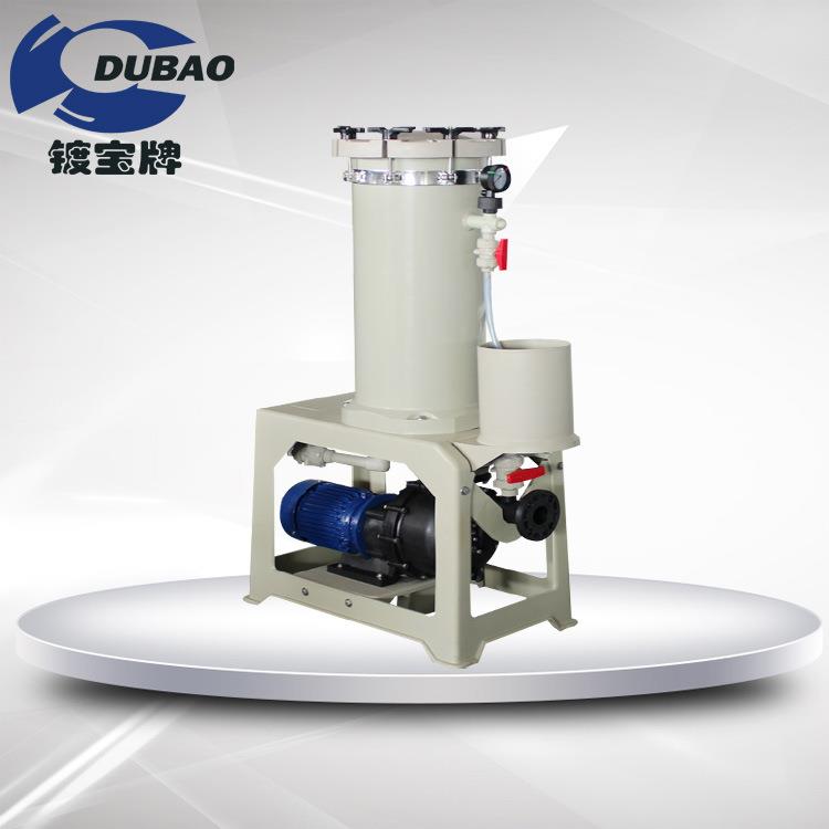 浙江热销电镀化工过滤泵耐酸碱滤芯式防腐化学药液过滤机