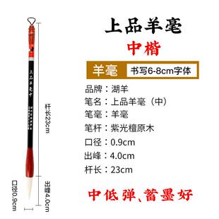 正品湖羊毛笔套装羊毫狼楷毫兼毫初学成中人大小书法业练字国专画