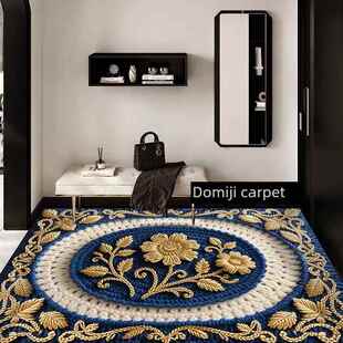 蓝色妖姬创意立体感地垫卧室厨房硅藻泥沥水垫卫生间防滑吸水脚垫