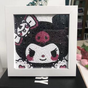 Kitty Cartoon Round Mosai Kit DIY Painting Diamond Kuromi