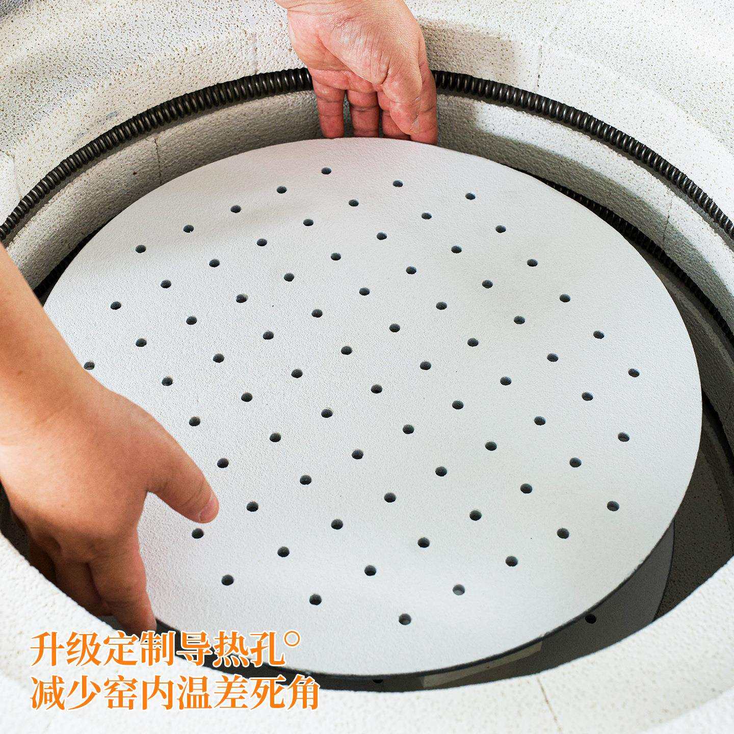 水流星陶艺超薄带孔棚板支柱窑炉烧制工具窑具碳化硅板高温耐火板