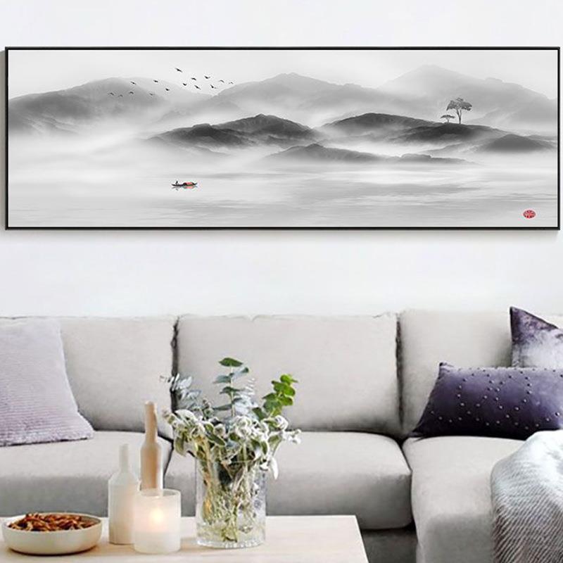 厂家床头装饰画客厅沙发背景挂画北欧家居酒店壁画画芯
