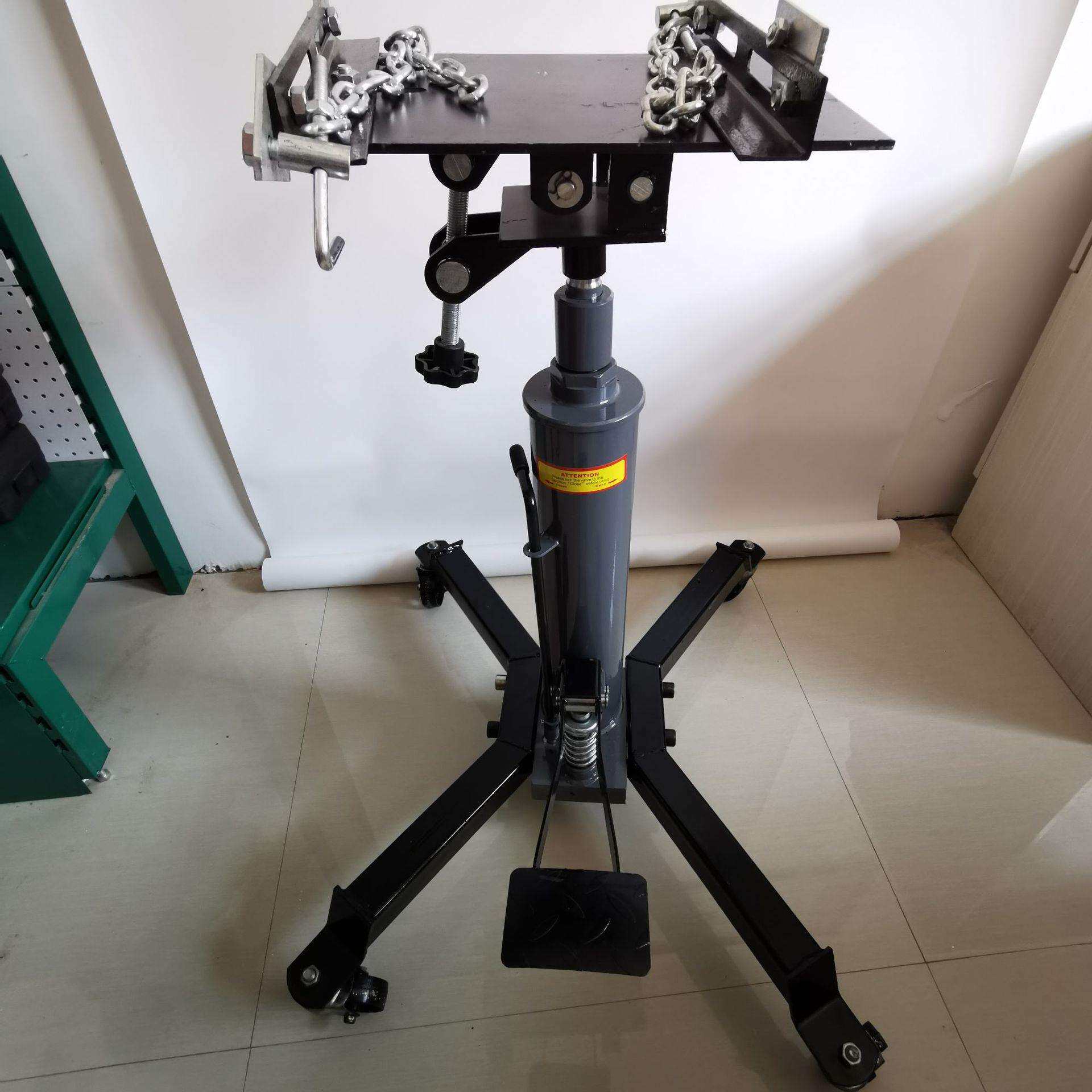 0.5吨波箱千斤顶套缸式液压高位运送器变速箱托架双击顶高器机