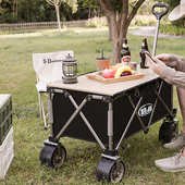 户外露营小推车可折叠轻便便携收纳野餐车营地拖车拉杆车桌板野营