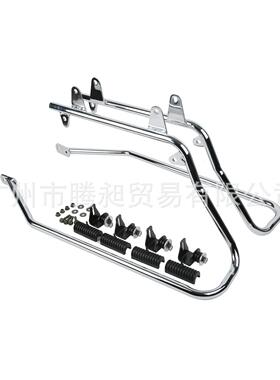 新款上市哈雷软尾系列大滑13159翔侧改险装后尾边箱保杠支架全套