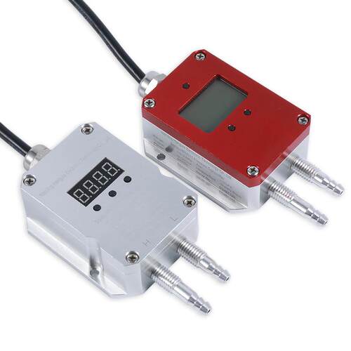 微压差传感器智能数显风压变送器锅炉送风压力差检测0~10V/RS485