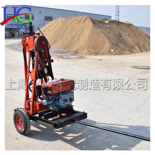 30米水井钻探钻机野外勘探水钻工具小型轻便岩石取样打孔机