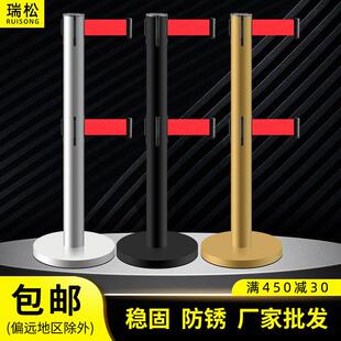 双层安全隔离带伸缩带排队栅栏不锈钢1.0米钢丝护栏