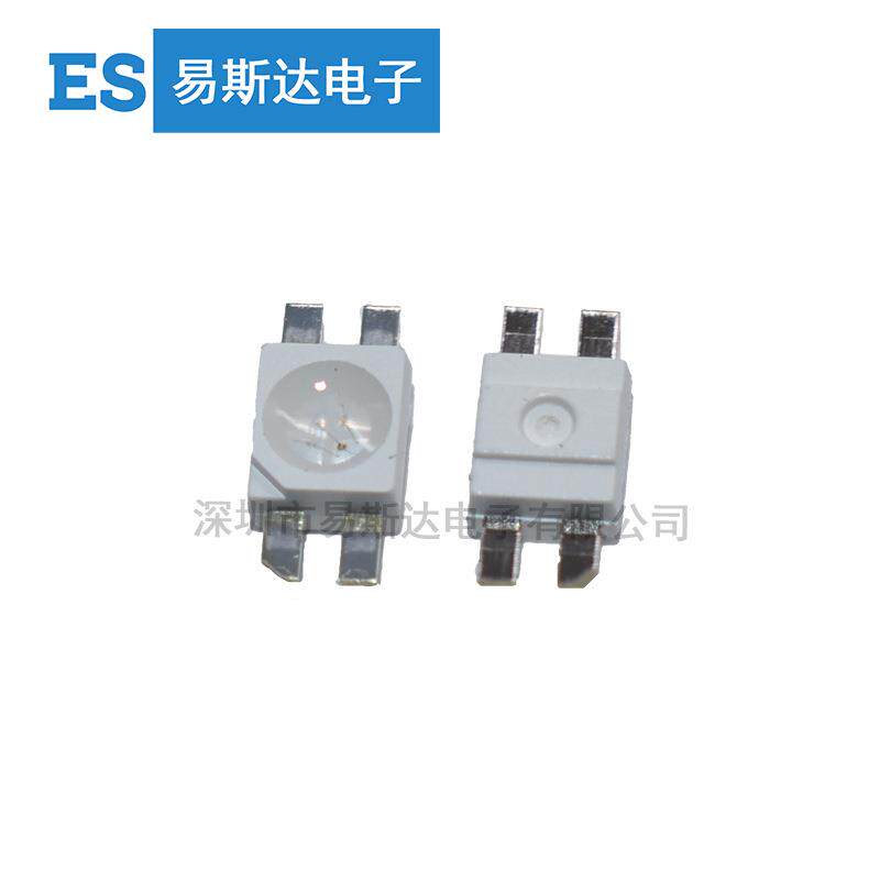 3528反贴RGB全彩共阳 6028RGB全彩红绿蓝四脚七彩键盘贴片LED灯珠