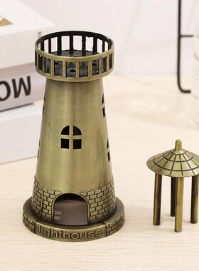 跨境灯塔模型热 合金 灯塔模型摆件 金属窗工销艺品摄影道具服装