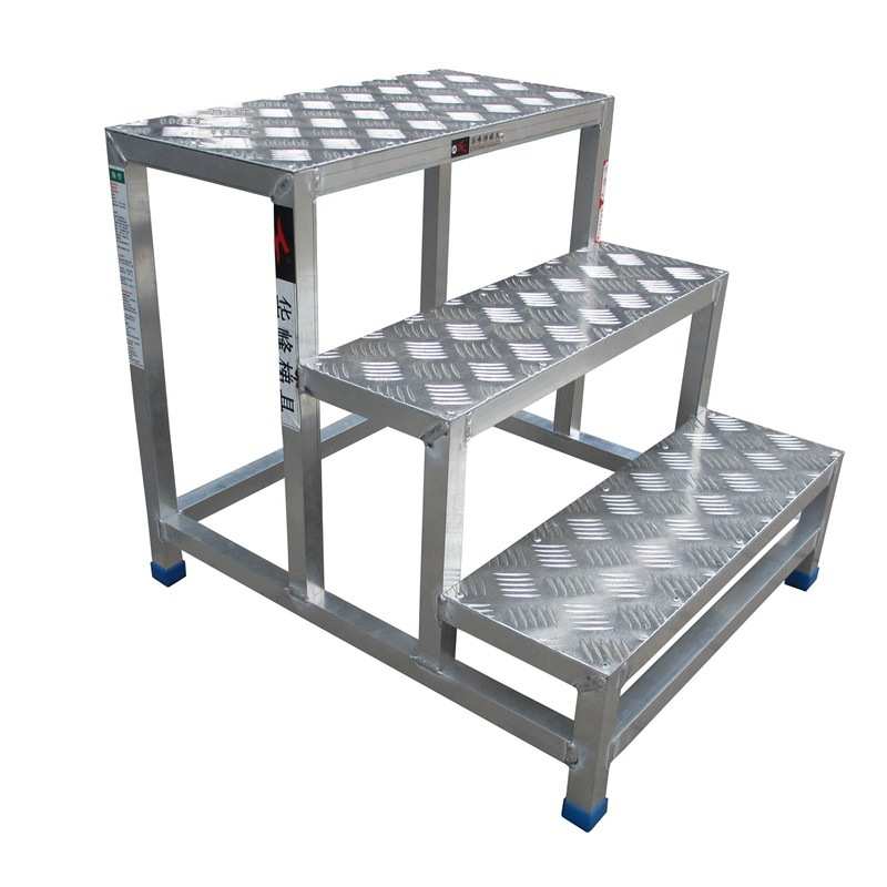 铝合金移动工作梯二三步梯工业安全登高踏台踏板梯家用梯子踏步梯