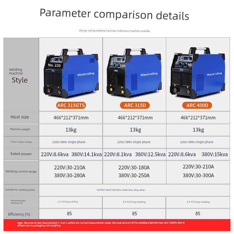 瑞菱宽电压焊机220V380V工业级315 400D发电机可与Vrd功能焊机配