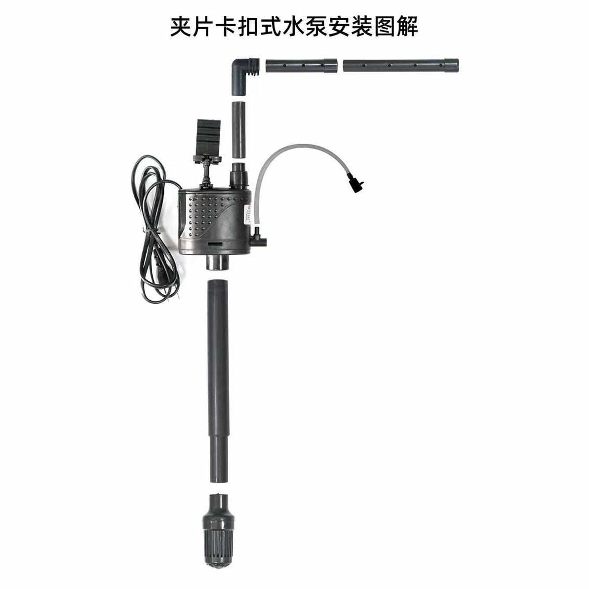 海斯宝鱼缸静音潜水泵SP/JP-260抽水循环上过滤水族箱增氧吸污泵