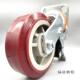 优惠重型6寸不锈钢脚轮加厚304万向轮8寸耐磨4寸5寸聚氨酯枣红轮