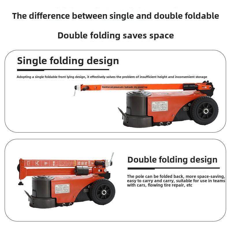 新款卧式气动千斤顶液压80吨30t50吨千金货车重型汽修专用气压顶